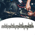 8x 3/8 Drive Nut Crowfoot Wrench Set Open End Hard to Reach Areas Portable Tools for