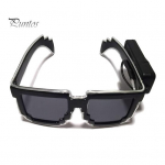 1 pora &scaron;viečiančių akinių LED &scaron;viečiantys akiniai nuo saulės Belaidžiai laisvų rankų įranga &Scaron;okanti 4 režimų pavaros funkcija Vakarėlio akiniai Helovino EDM karnavalo ap&scaron;vietimas žolės žalia spalva