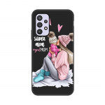 &bdquo;Samsung Galaxy A32 Case Super Mom Baby&ldquo; telefono dėklo dangtelis, skirtas Samsung A32 4G A 32 A51 A52 A71 A72 A70 A50 A12 A21S mink&scaron;tas dangtelis Samsung A12