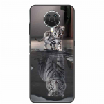 Skirtas Nokia G20 G10 dėklui Wolf Lion Black Silicon mink&scaron;to galinio dangtelio dėklas, skirtas Nokia G50 X20 X10 G10 G20 telefono dėklo dėklas G 20 10 Funda Nokia G20