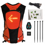 5L dviračių kuprinė &Scaron;viečianti LED posūkio signalą atspindinti sauga Naktinis važiavimas Bėgimas kempingas USB įkraunamas lauko vandeniui atsparus krep&scaron;ys