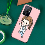 Cartoon Medicine Doctor Nurse Case skirtas POCO F5 X5 X3 Pro X4 F4 GT F3 M5s C40 Dangtelis, skirtas Xiaomi 13 12 Lite 11T 12T Pro 12X POCO M5s