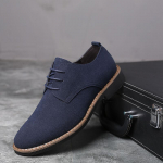 Vyri&scaron;ki Lakiniai Batai Mada Vyri&scaron;ki Oksfordo Odiniai Batai Patogūs Suvarstomi Formalūs Batai Vyrams Odiniai Sportbačiai Vyri&scaron;ka Plok&scaron;čiapadė Avalynė 38 mėlyna