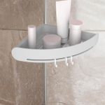 Kampinė du&scaron;o lentyna, trikampis laikymo krep&scaron;elis, vonios kambario tvarkyklė gyvenimui