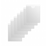 10vnt Lipnios plastikinės ki&scaron;enės laikikliai Etikečių lipdukai apsaugai 7*10cm