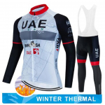 2024 m. JAE dviračių mar&scaron;kinėlių komplektas, žieminis terminis vilnonis dviratininkų apranga ilgomis rankovėmis vyri&scaron;kas ir plento dviratininko kostiumas MTB Maillot Culotte XL