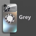 Prabangus titano metalo spalvos matinis magnetinis dėklas iPhone 15 14 13 12 11 Pro Max Plus telefonams, dėklas, skirtas Magsafe belaidžiam įkrovimui iPhone 15 Pro Max pilka