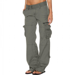 Moteri&scaron;kos baggy Cargo Pants Vintažiniai džinsai su ki&scaron;enėmis Plačios kelnės Laisvi kombinezonai Ilgos Kelnės Cargo Kelnės M