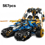 576 vnt. Techniniai &bdquo;Thunder Raider&ldquo; mechaniniai kariai, robotai &bdquo;mecha&ldquo; statybiniai blokai karo ginklo modelio žaislai vaikams, suaugusiems, be dėžutės