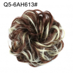 Moterų plaukų kuodelės suri&scaron;imo į uodegą priauginimas banguotas garbanotas netvarkingas Chignon plaukų papuo&scaron;alas Q5-1B
