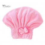 Plaukų džiovinimo kepurė su elastine juostele Super Absorbent Greitai Dry Sutir&scaron;tėjo Mažiau garbanos Bow Decor Plaukų džiovinimo kepuraitė Džiovinimo Galvos Apvyniojimas Namuose Kelionių Naudoti Vonia rožinė