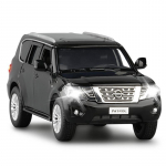 1/32 Nissan Patrol SUV Lydinio Automobilio Modelis Diecasts Metaliniai Žaisliniai Transporto Priemonių Automobilių Modelio Kolekcija Simuliacija Garsas ir &Scaron;viesa Vaikų Žaislas Dovana juoda