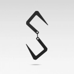 &bdquo;Picnic Bonfire Fire Grill&ldquo; karabininis kablys virduliui pakabinti &bdquo;Pothanger&ldquo; lauko kempingas &bdquo;Picnic&ldquo; nerūdijančio plieno pakabos kablys sidabras