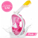 Povandeninė Scuba Anti Fog nardymo kaukė visam veidui nardymo su vamzdeliu kvėpavimo kaukės Saugi vandeniui atspari plaukimo įranga suaugusiems vaikams