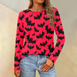 Moterų laisvalaikio laisvalaikio ilgomis rankovėmis apvalia kaklo apykakle vienspalvių mar&scaron;kinėlių vir&scaron;us XXXXL balta