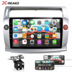 2 Din Android 12 automobilio radijas, skirtas Citroen C4 C-Triomphe Quatre 2004&ndash;2014 daugialypės terpės vaizdo grotuvas GPS Carplay automatinis stereofoninis įrenginys 2+64