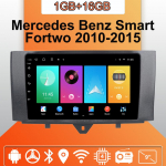 Automobilinis radijas su &bdquo;Android Auto Carplay&ldquo;, skirtas &bdquo;Mercedes Benz Smart Fortwo 2010&ndash;2015&ldquo; multimedijos grotuvui, galvos įrenginiui, stereo, GPS, navigacija, &bdquo;Bluetooth&ldquo;, WIFI, 1+16 GB 1+16GB