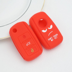 Silikoninis 3 mygtukų automobilio raktų dėklas, raktai pilnas dangtis, apsaugantis apvalkalą, skirtas VW Volkswagen Polo Tiguan Passat Golf Jetta Lavida Skoda Octavia