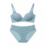 Wonder Bra Integruoto Tūrio Formuotas Liemenėlės ir Kelnaičių Komplektas be Vielučių (4 spalvos) Black 70B/90
