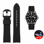 Klasikinė lanko formos 22 mm 20 mm laikrodžio apyrankė Mido Casio EFR-303 ECB900 Citizen Longines Omega gumos silikono laikrodžio apyrankė vandeniui atspari 20mm