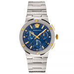 Versace VEZ900221 Mėlynas 43 mm Greca logotipas vyri&scaron;kas laikrodis