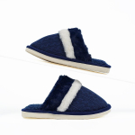 Mada Naujos žieminės pliu&scaron;inės &scaron;lepetės namo neslystančios &scaron;iltos medvilninės &scaron;lepetės pliu&scaron;inės storos dugno tiesios medvilnės &scaron;lepetės 38-39fit23.5cm-24cm pilka spalva