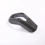 Anglies pluo&scaron;to automobilio pavarų perjungimo rankenėlės galvutės dangtis ABS pavarų perjungimo rankenos galvutės dangtelio apdailos interjero priedai, skirti Range Rover 14-17 juoda