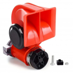 Super Loud 150db 12V sunkvežimio oro garso signalas &ndash; sraigių automobilio kompresoriaus garsinis signalas, skirtas automobiliams, sunkvežimiams, džipams, motociklams, atsparus vandeniui Q7Y2 12V raudona