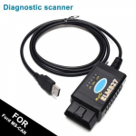 2024 ELM327 USB OBD2 modifikuotas diagnostikos skaitytuvo įrankis, skirtas Ford MS-CAN HS-CAN Mazda juoda