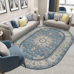 Ovalus kilimas svetainei Didelio dydžio Europos centro kilimėlis Modernus miegamasis Valgomasis Prie&scaron;kambario grindų kilimėlio apdaila Prabangus namas 200x300CM