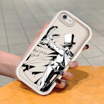 Mink&scaron;tas silikoninis kvadratinių kopėčių spausdinimo ra&scaron;tas telefono korpusas, pilnas dangtis, fotoaparatas, atsparus smūgiams, guminis dėklas, skirtas iPhone Infinix Tecno OnePlus Infinix Note 40S balta