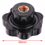 M5 M6 M8 M10 M12 M16 Slyvų bakelito rankomis priveržiamos veržlės Rankenos sriegis Žvaigždės formos mechaninės juodos nyk&scaron;čio veržlės Prispaudimo rankenėlė Rankinės veržlės as the picture