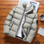 &bdquo;Parka&ldquo; striukė, vyri&scaron;ka rudeninė, žieminė, medvilninė pamink&scaron;tinta &scaron;ilta pūkuota jaunatvi&scaron;ka striukė S smėlis