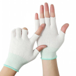 Unisex pir&scaron;tinės be pir&scaron;tų su jutikliniu ekranu: 2 pir&scaron;tų, 3 pir&scaron;tų, 5 pir&scaron;tų dizainas arbatos rinkimui, darbui ir rū&scaron;iavimo apsaugai five fingers exposed balta