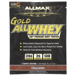 ALLMAX, Gold All Whey, 100% auk&scaron;čiausios kokybės i&scaron;rūgų baltymai, &Scaron;okolado skonio, 1,13 uncijos (32 g)