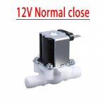 DC 12 24 AC 220V normaliai uždaras slėginis solenoidinis vožtuvas įleidimo vožtuvas 12 mm vandens dozatoriui, vandens valytuvui, plastikui 1/4"