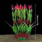 Akvariumo augalų dekoras žolė povandeninis plastikinis dirbtinis vandens žuvų bakas