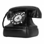 Dekoratyvinis telefono kūrybinis sintetinės dervos rotacinis ciferblatas Retro telefono ornamentas kavinei