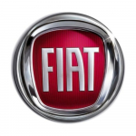 Priekinių grotelių ženklelis bordo raudonas 120 mm Fiat Doblo Mk3 Ducato auk&scaron;tos kokybės OEM 735456780