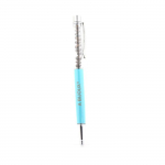 Pierres et Min&eacute;raux. Stylo min&eacute;raux Bronzite du Br&eacute;sil. Couleur Bleu turquoise.
