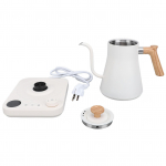 Elektrinis žąsies kaklelio virdulys 1200W 304 nerūdijantis plienas Tikslus temperatūros valdymas Arbatinukas Užpilamas US Plug balta