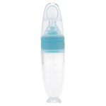90ML Saugus Naujagimio Kūdikio Maitinimo Buteliukas Kūdikiui Silikoninis Spaudžiamas Maitinimo &Scaron;auk&scaron;telis Pieno Buteliukas Treniruočių Maitintuvas Maisto Papildų Įrankiai 1 PCS mėlyna