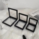 Papuo&scaron;alų pakavimas: Karolių, žiedų ir auskarų dėžutės Black; 7x7cm (No Returns/Exchanges)