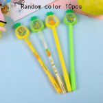 Mokslo metų pradžios sezonas 10 vnt. 0,5 mm kūrybi&scaron;kas ananaso blizgučių neutralus ra&scaron;iklis vaisiaus formos juodas vandens ra&scaron;iklis studento dovana prizas kanceliarinės prekės Random color 10pcs