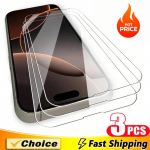 3 vnt. grūdinto stiklo iPhone 16 11 12 13 14 15 Pro Max ekrano apsauga iPhone 13 Mini XR X XS MAX 8 7 16 Plus stiklas iphone 11 gryna