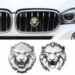 Rankų darbo liūto galvos automobilio kėbulo lipdukas: Personalizuotas metalinis logotipas automobilių klubams Lion Head Badge/Bronze