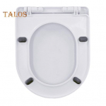 Tualeto dangtis su tylaus uždarymo technologija, tvirtas, neslystantis dizainas, greito atleidimo, saugiai priglundantis tualeto dangtis E