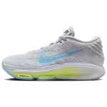 Nike Air Zoom GT Hustle 3 EP Pure Platinum Glacier Blue Vyri&scaron;ki sportbačiai Balti &Scaron;viesiai Citrininiai FV5952-004 42