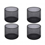 4 vnt. Vandens augalų sodinimo mai&scaron;ai Daugkartinio naudojimo Kvėpuojantys Tvenkinio sodintuvai Tinklelis Vandens sodo tvenkinio augalų vazonas Lelijų vazonai pelkiniams ir sausumos augalams Square