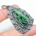 Ruby in Zoisite Ethnic 925 Silver Jewelry Pendant 2.52 z8J60